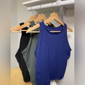 Everlane Perform Tanks, set of three